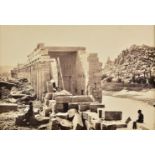 *Frith (Francis, 1822-1898). Pillars in Great Hall Karnac, together with The Colonade, Island of