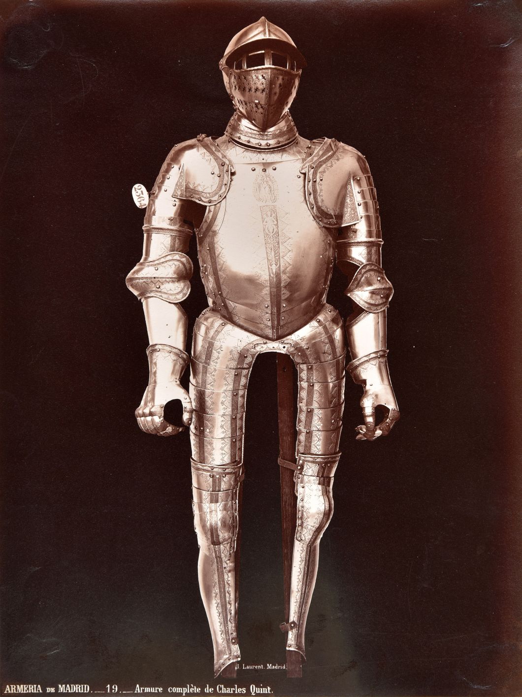 *Laurent (Jean, 1816-1892). Studies of armour, Spain, 1860s, a good group of 8 albumen print