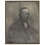 *Daguerreotype. A fine French half-plate daguerreotype portrait of a man shown bust length, 1840s,