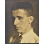 *Osborne (Li, 1883-1968, attrib.). Portrait of a young Bertolt Brecht, c. 1926, bromide print,