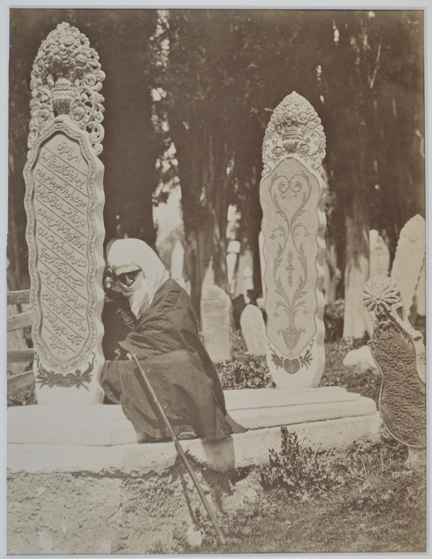 *Lehnert (Rudolf & Landrock, Ernst). Prayer in the Desert, 1910, gelatin silver print photograph, - Image 5 of 6