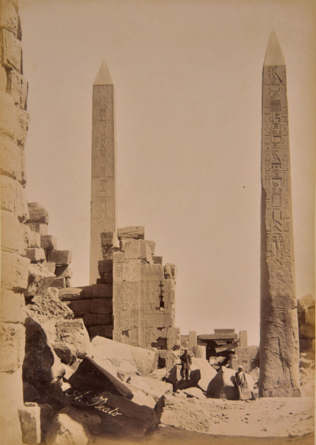 *Middle East. An album of 59 mounted albumen prints, c. 1880s, mostly large-format views and some of