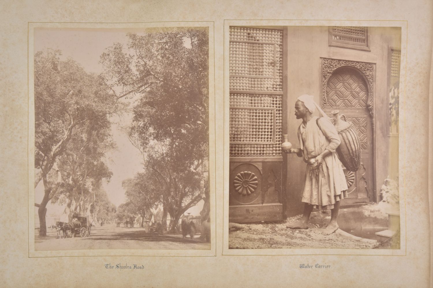 Middle East. Large-format album of albumen prints by Pascal S‚bah, the Bonfils studio, Antonio Beato - Image 2 of 12