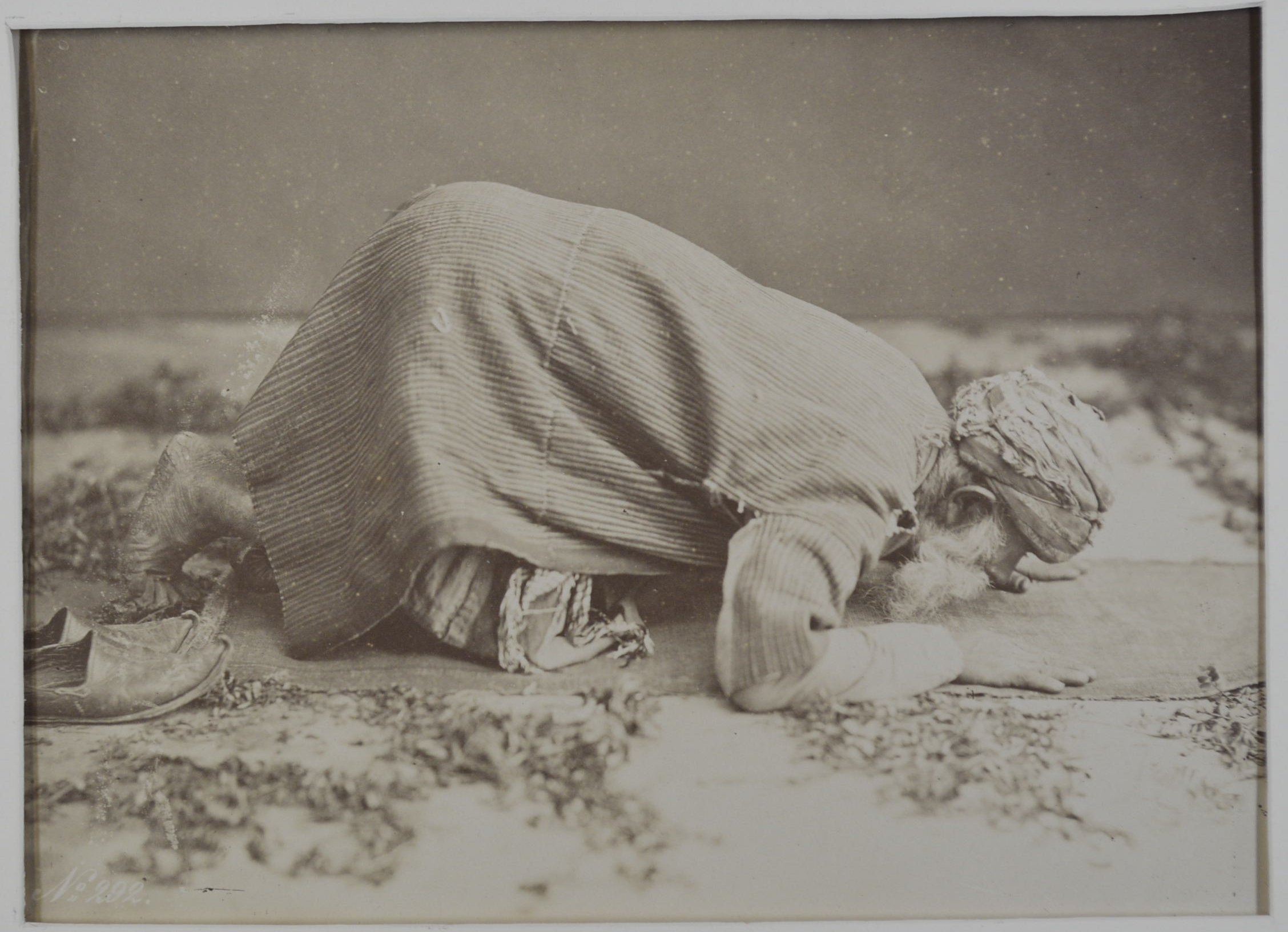 *Lehnert (Rudolf & Landrock, Ernst). Prayer in the Desert, 1910, gelatin silver print photograph, - Image 2 of 6