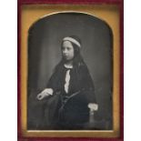 *Quarter-plate daguerreotype of a young girl with long ringlets, by Ross & Thomson, Edinburgh,