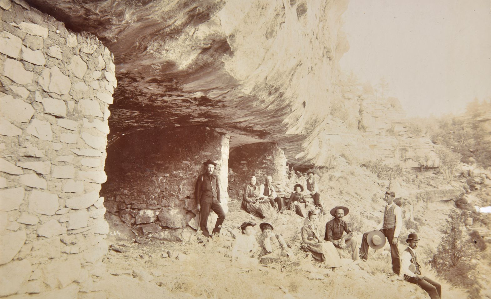 *Cliff Dwellings, Arizona. A group of 10 albumen prints by C. Osbon, c. 1880s, including cliff