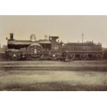 *Trains. A group of approximately 90 gelatin silver print photographs of train engines, c. 1890s, 14