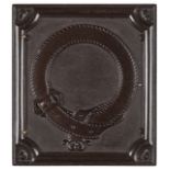 *Belt and Buckle 2. Sixth-plate brown thermoplastic union case by Samuel Peck & Co., c. 1860,