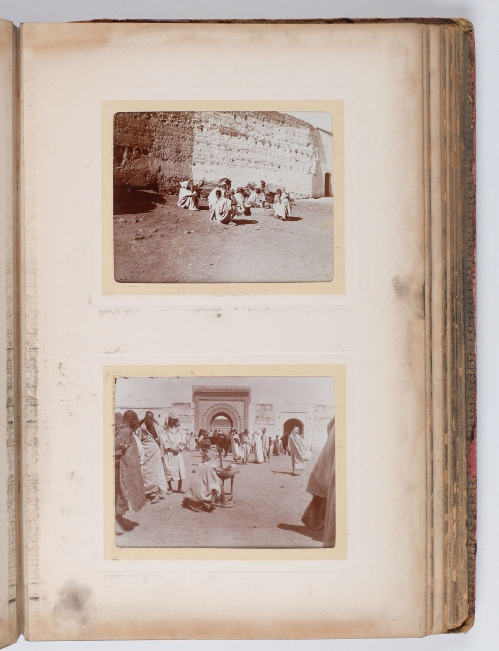 Morocco. An album containing 92 window-mounted printing out paper prints, c. 1900, subjects - Image 4 of 7