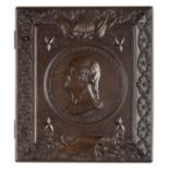 *Washington Medallion, Four Stars. Rare sixth-plate brown thermoplastic union case by Samuel