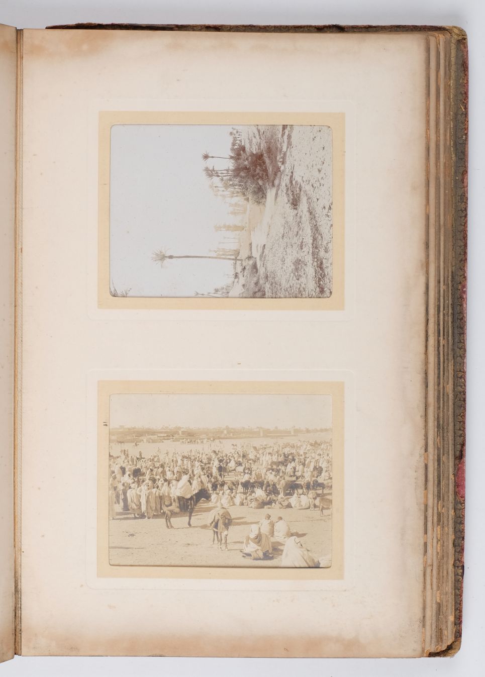 Morocco. An album containing 92 window-mounted printing out paper prints, c. 1900, subjects - Image 5 of 7