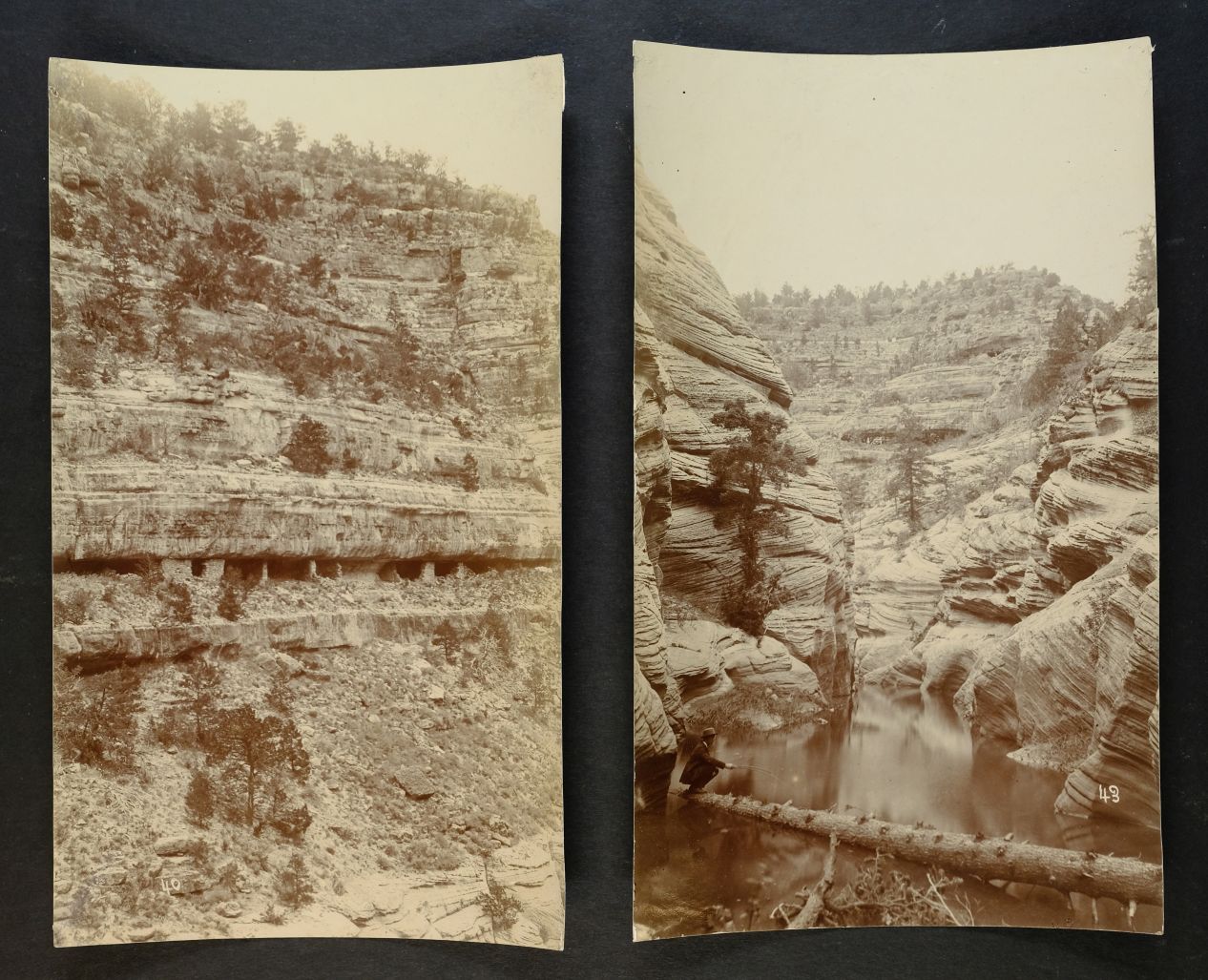 *Cliff Dwellings, Arizona. A group of 10 albumen prints by C. Osbon, c. 1880s, including cliff - Image 3 of 5