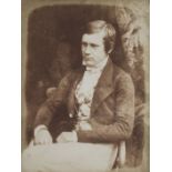 *Hill (David Octavius, 1802-1870 & Adamson, Robert, 1821-1848). Portrait of an unknown man, c. 1845,