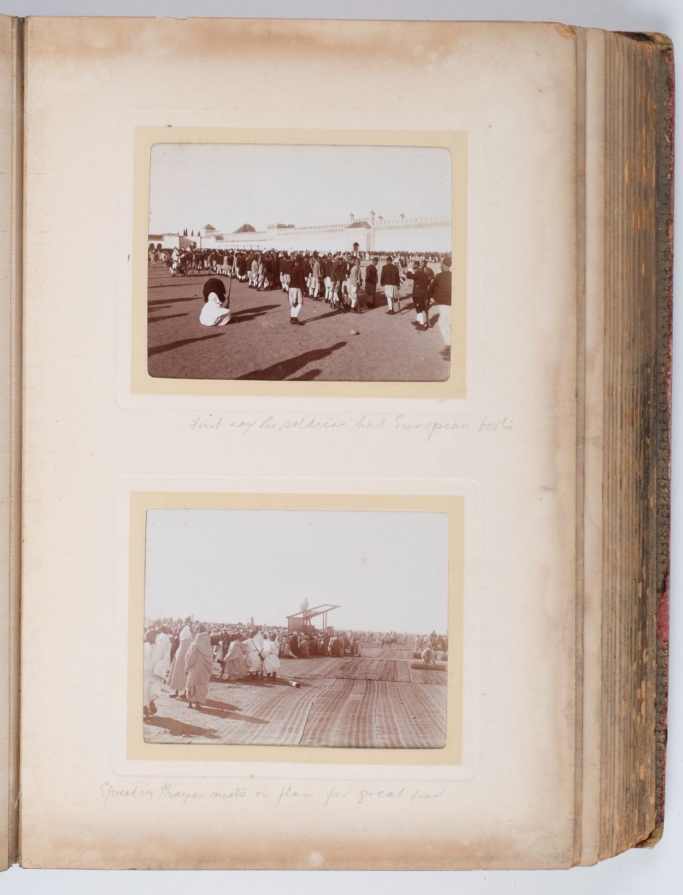 Morocco. An album containing 92 window-mounted printing out paper prints, c. 1900, subjects - Image 2 of 7