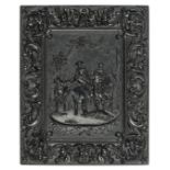 *Wedding Procession. Half-plate black thermoplastic union case by Littlefield, Parsons & Co., c.