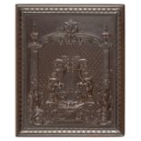 *Lyre in Wide Portal 1. Very rare quarter-plate brown thermoplastic union case by Samuel Peck & Co.,