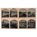 *Stereoscopic Ambrotypes. The Rebuilding of Watchet Harbour, Somerset, after the Great Storm in