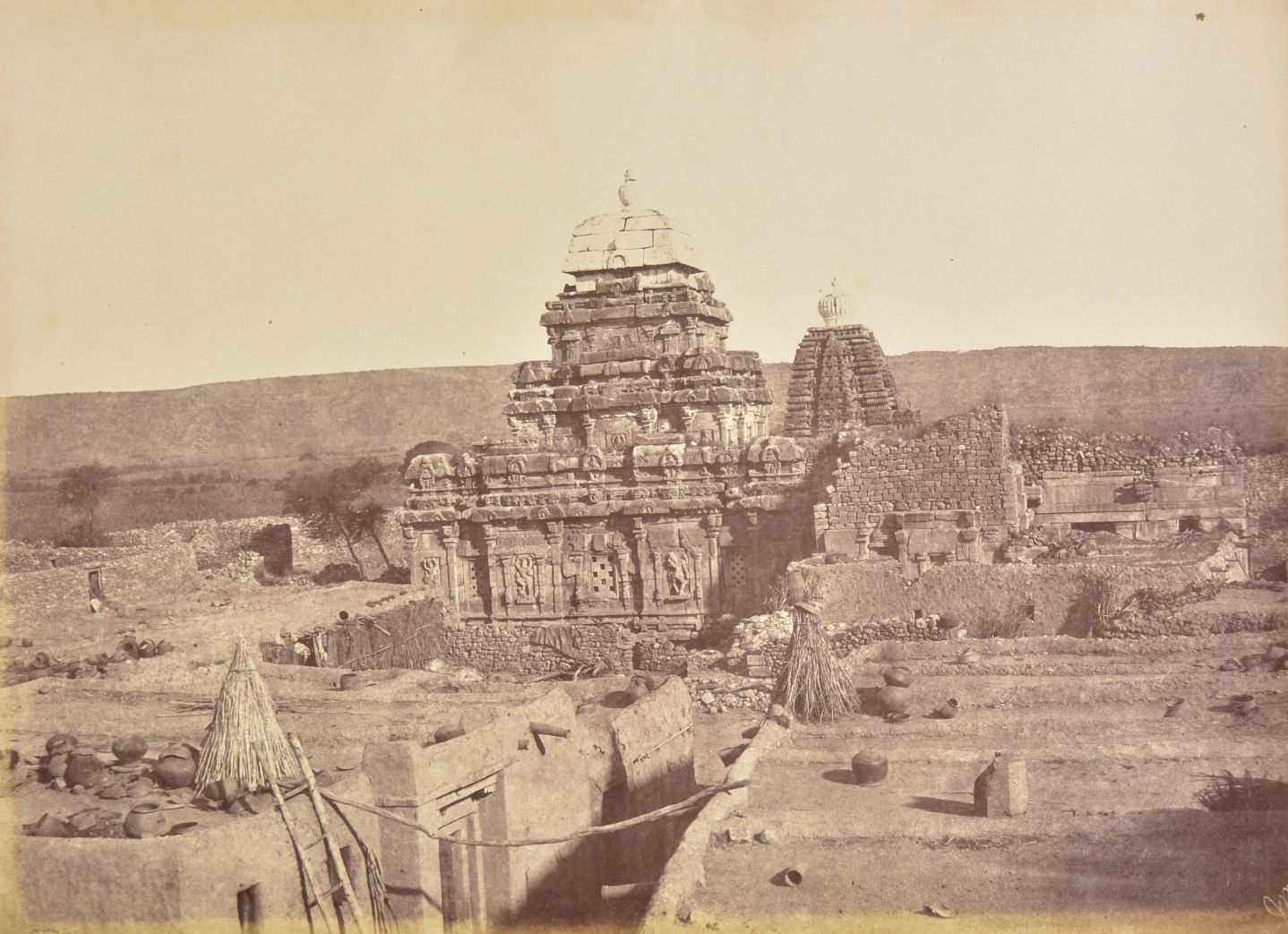 *Biggs (Thomas, 1822-1905). Sangameshwara Temple at Pattadakal in Karnataka, 1866, albumen print, 28