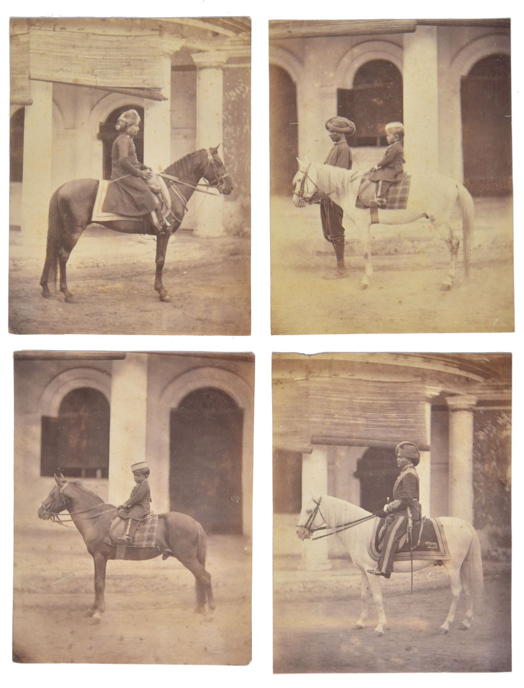 *India. An album containing 44 mounted albumen print views, c. 1880, including Agra, Srinagar, Rawal