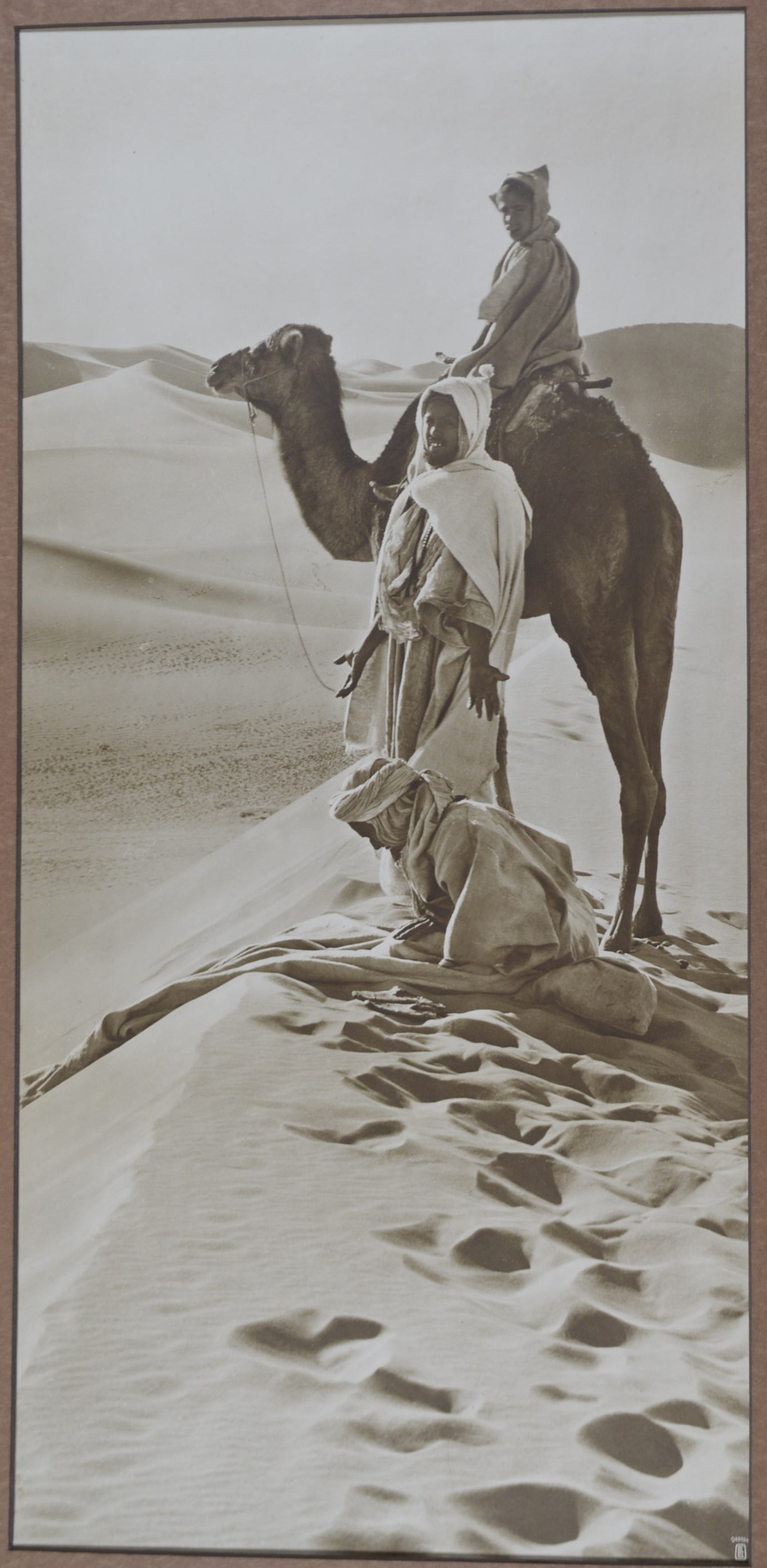 *Lehnert (Rudolf & Landrock, Ernst). Prayer in the Desert, 1910, gelatin silver print photograph,