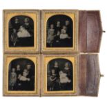 *Four sixth-plate ambrotypes by an unknown photographer, late 1850s, of John Patten WS, his wife and