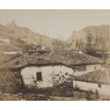 *Fenton (Roger, 1819-1869). Cottages at Balaclava, 1856, salt print, printed title and publisher's