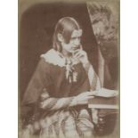 *Hill (David Octavius, 1802-1870 & Adamson, Robert, 1821-1848). Portrait of an unidentified woman,