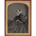 *Half-plate ambrotype of a seated lady by G. & D. Hay, Photographists, 68 Princes Street, Edinburgh,