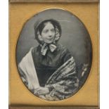 *Daguerreotype. A sixth-plate daguerreotype of Mrs J. Smith Osler by Bracher of Oxford, 1850s,