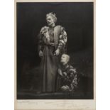 *McBean (Angus, 1904-1990). Photographic portrait of John Gielgud as King Lear, and Alan Badel as