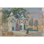 *Madrigali (Olynthe, 1887-1950). Arab Cemetary at Constantine, Algeria, 1925, oil on board, signed