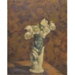 *Rees (Richard, 1900-1970). Christmas Roses, oil on board, signed lower right, with handwritten
