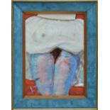 *@Heath (Adrian, 1920-1992). Thighs, 1962, oil on paper, heightned with gold, signed and dated lower