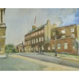 *Ediss (Caroline M., 20th century). Downing Street, London, watercolour on paper, signed and dated
