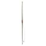 *Longbow. Snape wood 'Ladies' longbow, with tightly bound repair and horn nocks, 160.5cm, with