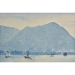 *Hong Kong. Hong Kong Harbour, 20th century, watercolour on paper, unsigned, 33 x 49.5cm (13 x 19.