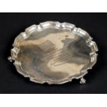 *Salver. A George VI silver salver, by S. Blanckensee & Son Ltd, Birmingham, 1938, pie crust edge