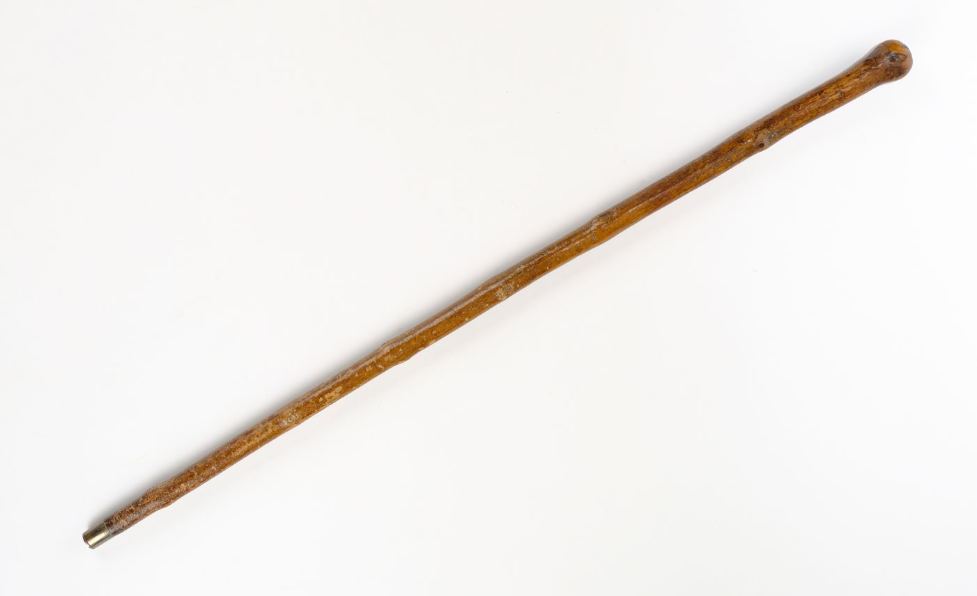 *Walking Stick. 19th century walking stick, with natural shaft and knop concealing a square steel - Image 2 of 2