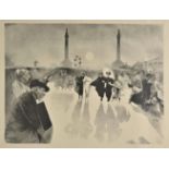 *Dillon (Henri Patrice, 1851-1909). Une Fete a la Barriere du Trone, Paris, lithograph on wove