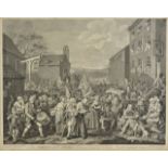 *Hogarth (William, 1697-1764). The March to Finchley, 1761, copper engraving by Luke Sullivan,