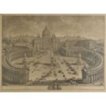 *Vasi (Guiseppe Agostino, 1710-1782). Il Prospetto principale del Tempio e Piazza di S. Pietro in