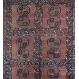 *Carpets. A pair of Persian Baluchi woollen runners, each with 2 rows of 10 aligned panels with