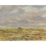 *Hayes (Claude, 1852-1922). Rural Landscape, watercolour on paper, showing horse drawn cart in