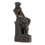 *Art Nouveau. Hegenbarth (Ernst, 1867-1944). A bronzed pottery sculpture titled Decamerone, modelled