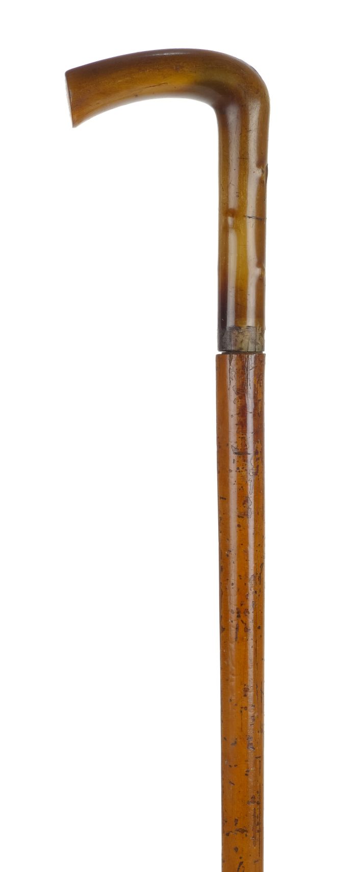 *Walking Stick. 19th century Colonial Indian sword stick, the ebony shaft with carved bone handle - Image 4 of 5