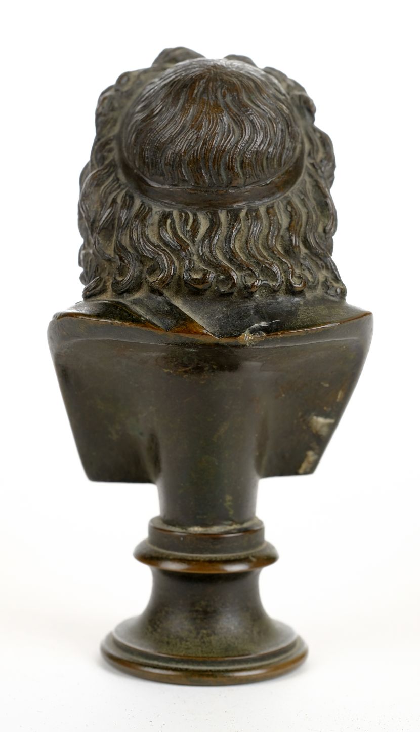 *Grand Tour. A 19th century Grand Tour bronze bust of Socrates, modelled after the antique, 14.4cm - Image 2 of 2