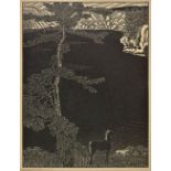 *Ruzicka (Rudolf, 1883-1978). Walden, woodcut on wove paper, signed in pencil, inscribed to Arthur