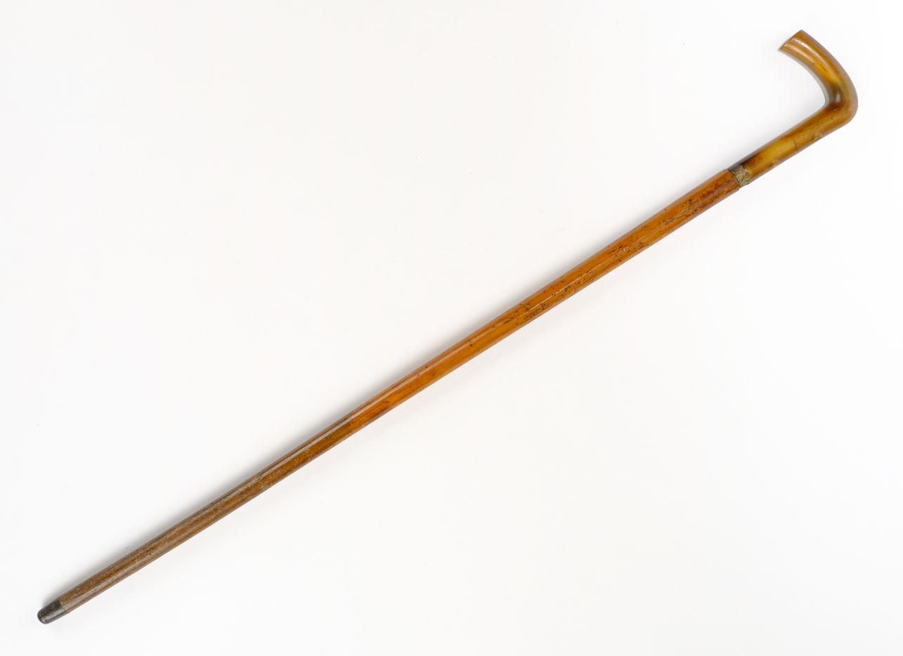 *Walking Stick. 19th century Colonial Indian sword stick, the ebony shaft with carved bone handle - Image 5 of 5