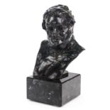 *Rodin (Auguste, 1840-1917). Bust of Balzac, bronze with green patination, from the edition of 11,