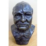 *Churchill (Winston S.). A head & shoulders bust of Winston Churchill, by K. Lee, 1979, composite